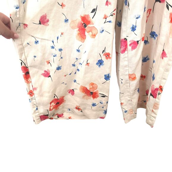 SAYLOR Mae Floral Linen Jumpsuit Sz‎ Large - Picture 5 of 5